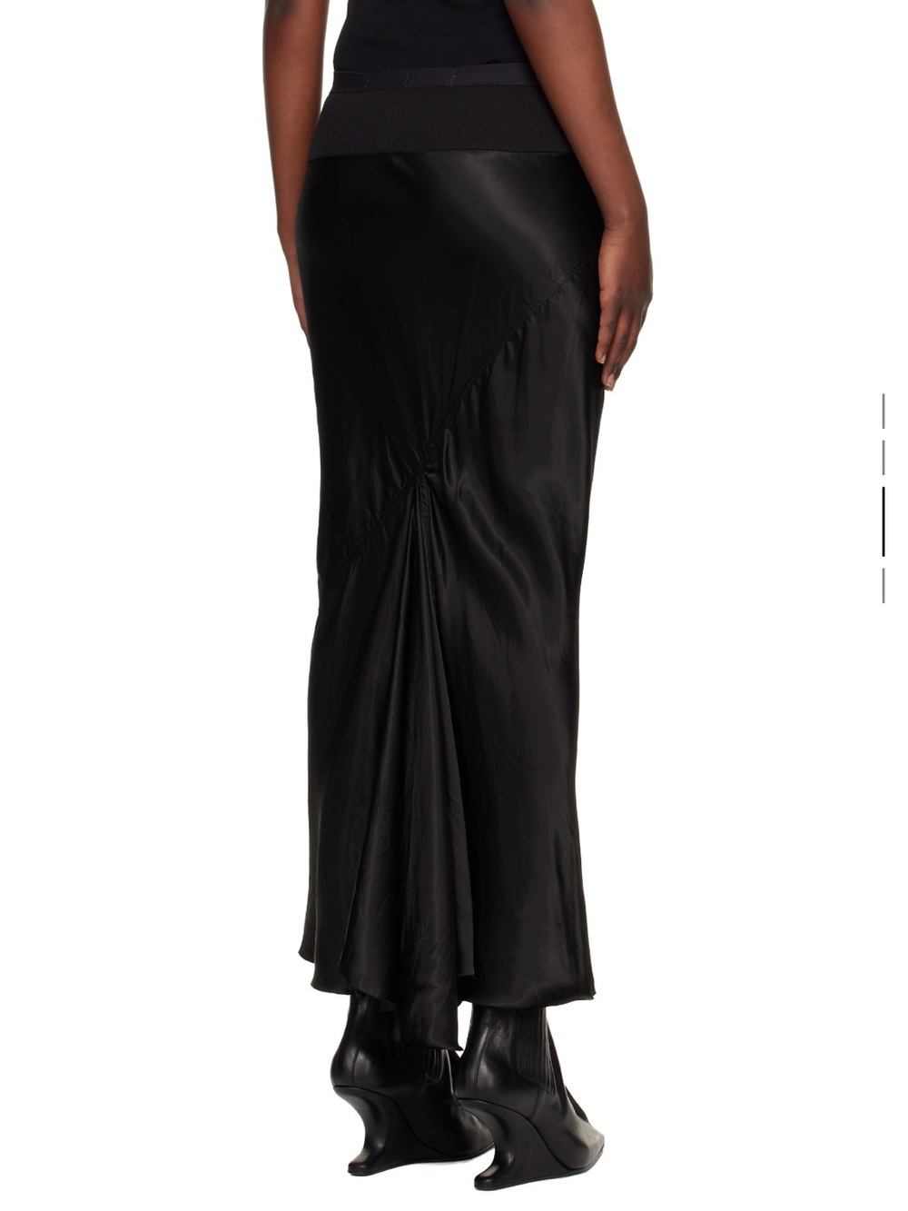 Rick Owens Black Maxi Skirt - Picture 4 of 9